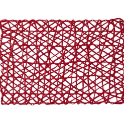Set de table design filaire rouge 45x30 cm