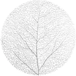 Set de table design filaire gris argenté