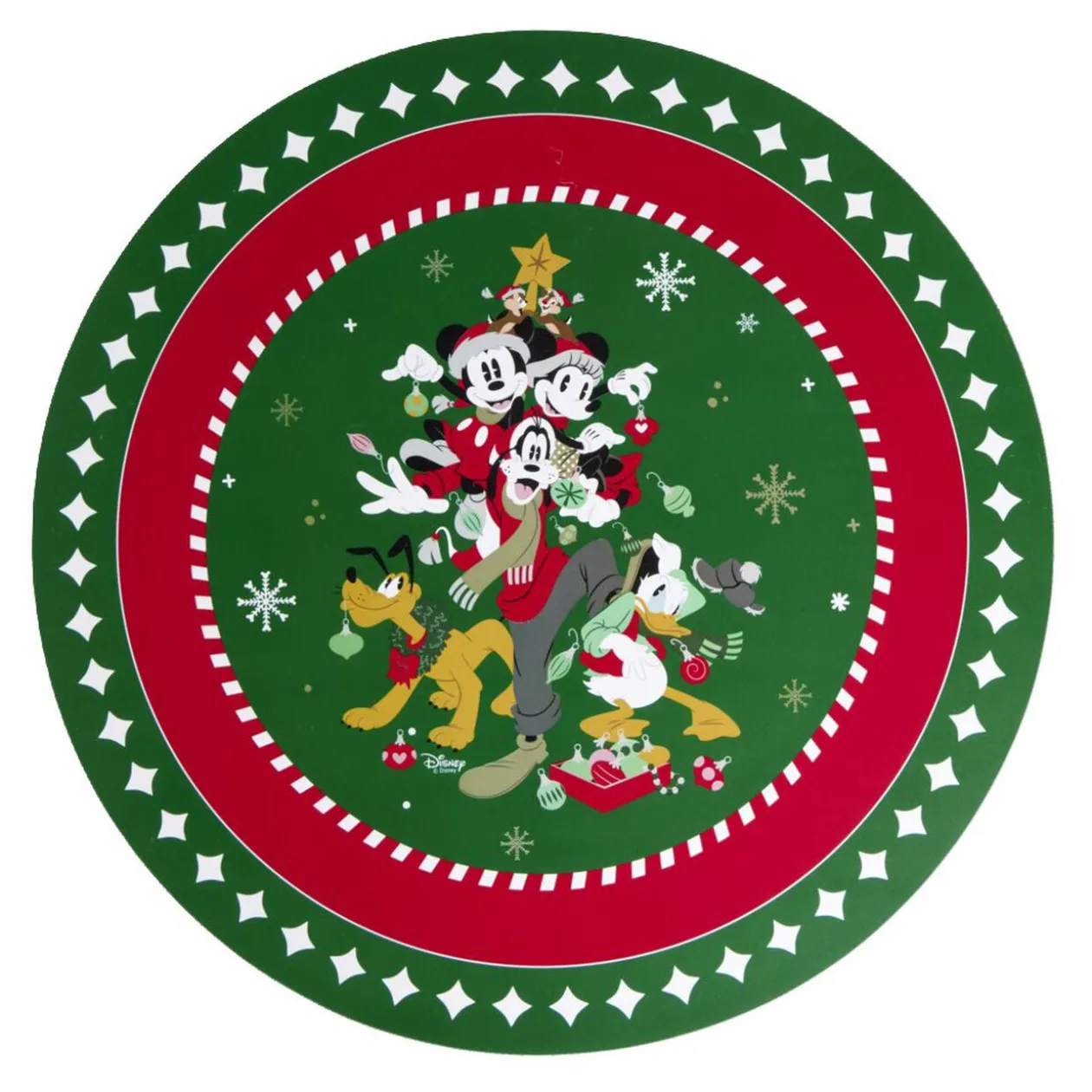 Set de table Disney Mickey Ø35cm - rouge ou vert