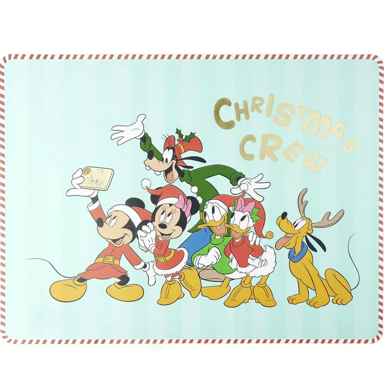 Set de table Disney Mickey Ø35cm - rouge ou vert