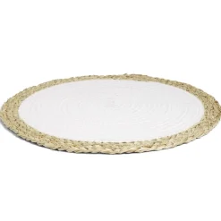 Set de table en coton tressé Ø38cm - 2 coloris