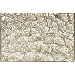 Set de table en plastique ajouré doré 45x30cm