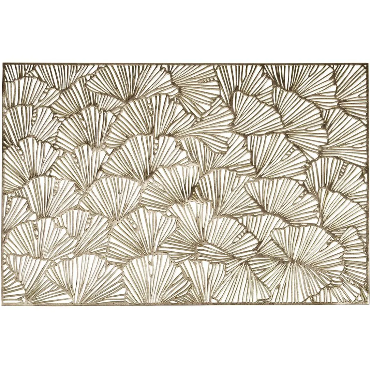 Set de table en plastique ajouré doré 45x30cm