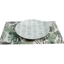 Set de table Hello summer ou motif feuillage