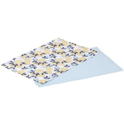Set de table imprimé provençale citron et feuillage 30x45cm x2