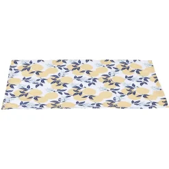 Set de table imprimé provençale citron et feuillage 30x45cm x2