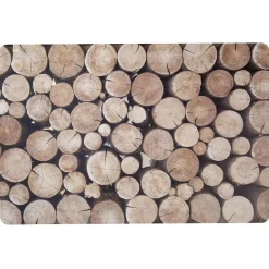 Set de table imprimé rondin de bois 45x30 cm