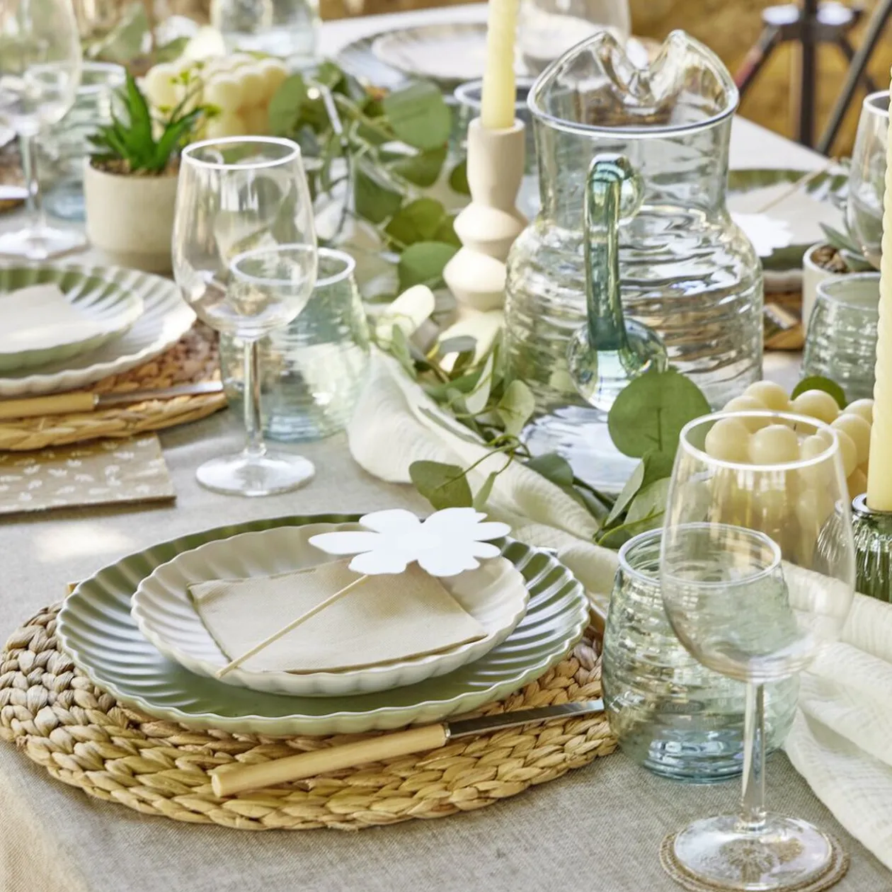 Set de table jacinthe d'eau tressée Ø35 cm