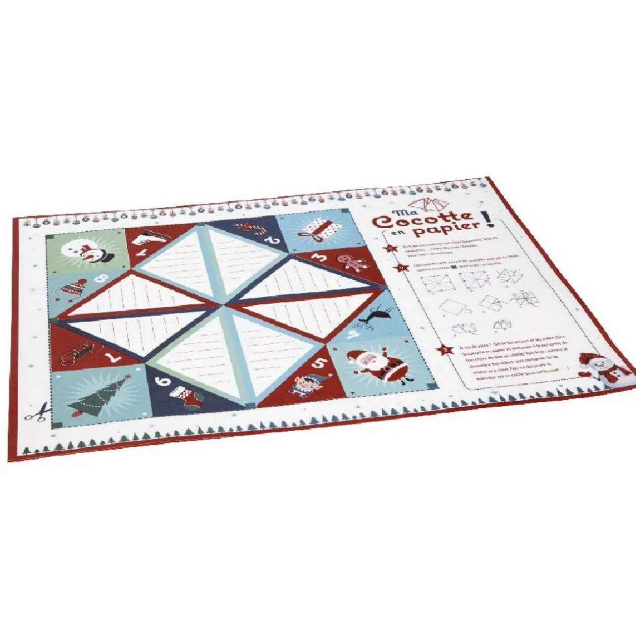 Set de table Ma cocotte en papier x 10