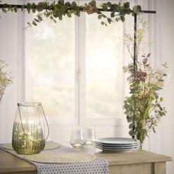 Set de table maïs végétal rond blanc crème