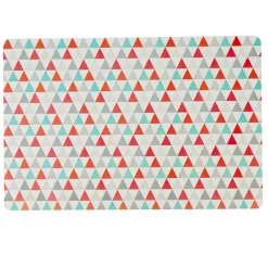 Set de table motif triangles multicolores