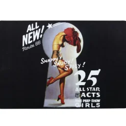 Set de table noir pin up Route 66