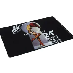 Set de table noir pin up Route 66