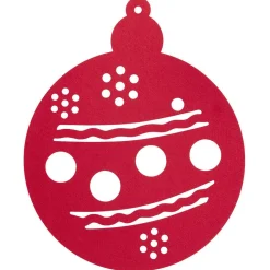 Set de table Noël feutrine rouge x4