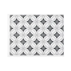 Set de table plastique carreaux de ciment frise