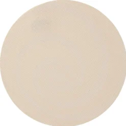 Set de table plastique effet tressé beige Ø36 cm