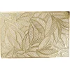 Set de table plastique motif feuillage ajouré doré 45x30 cm