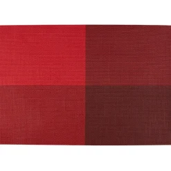 Set de table rectangle rouge