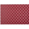 Set de table rectangle tressé rouge