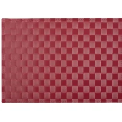 Set de table rectangle tressé rouge