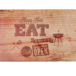 Set de table rectangulaire déco barbecue