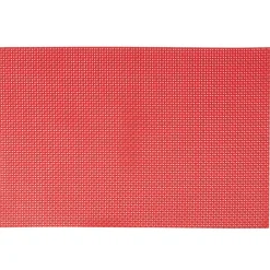 Set de table rectangulaire rouge