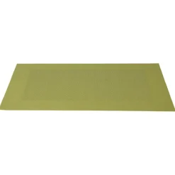 Set de table rectangulaire pvc uni vert