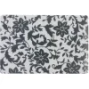 Set de table rectangulaire plastique décor fleur dentelle