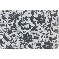 Set de table rectangulaire plastique décor fleur dentelle