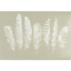 Set de table rectangulaire pvc décor plumes