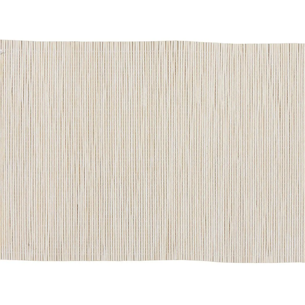 Set de table rectangulaire en bambou blanc