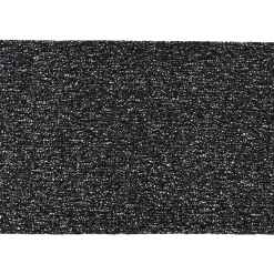 Set de table rectangulaire pvc effet spaghetti noir uni