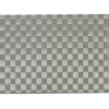 Set de table rectangulaire plastique effet tressé uni gris