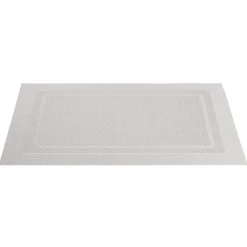 Set de table rectangulaire PVC 30x45cm effet tissé gris