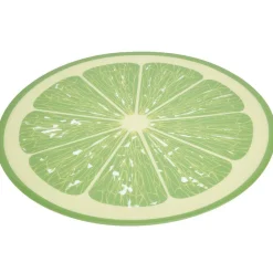 Set de table rond design citron