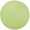 Set de table rond en paille vert