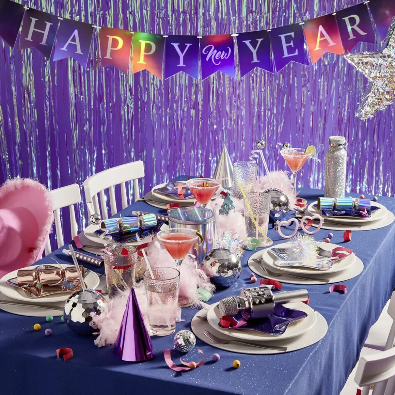 Set de table rond en polyester pailletté ø33 cm