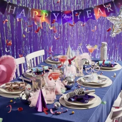 Set de table rond en polyester pailletté ø33 cm