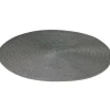 Set de table rond gris