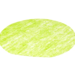 Set de table rond intissé vert x4