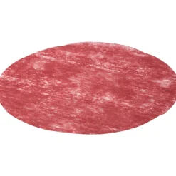 Set de table rond intissé rouge bordeaux x4