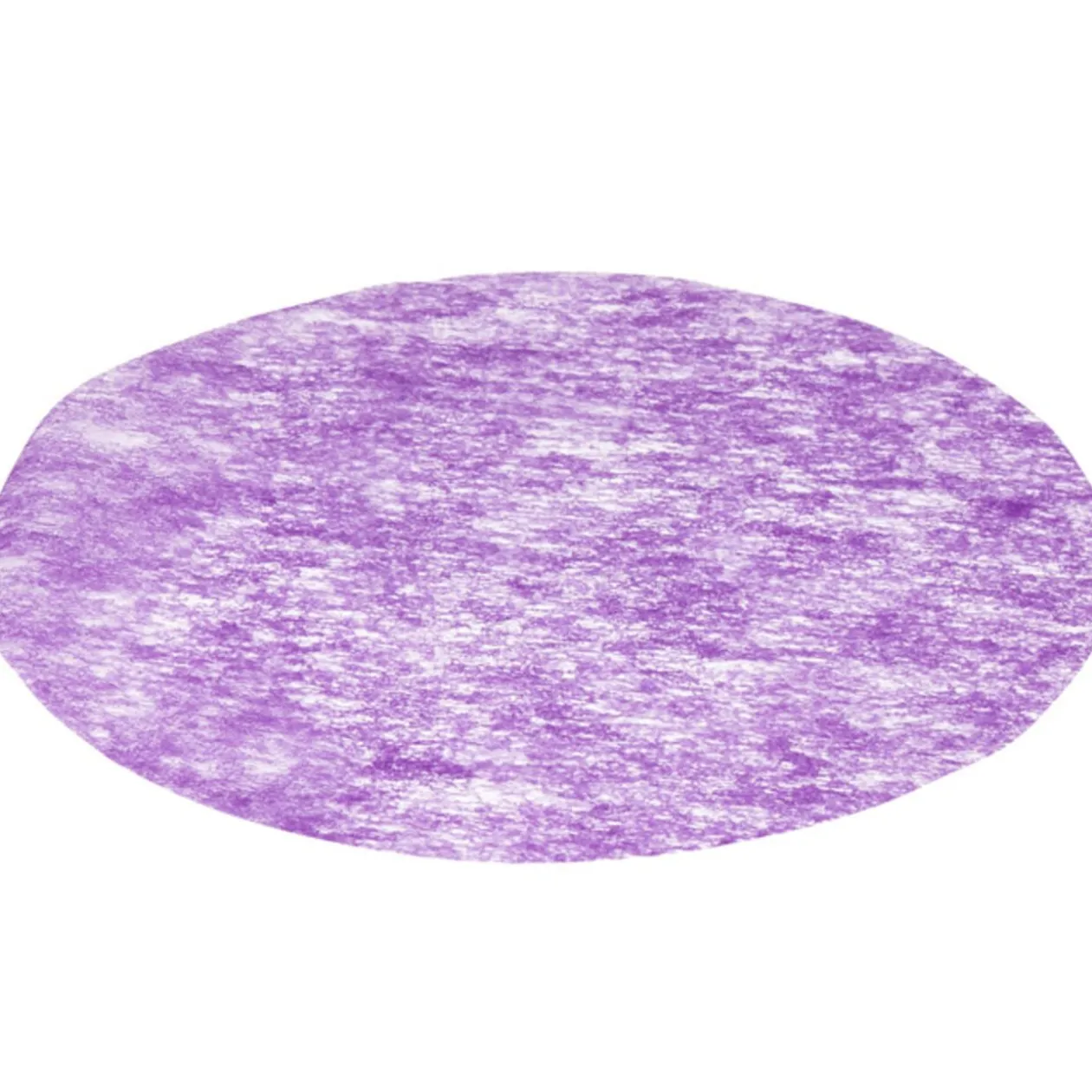 Set de table rond intissé prune x4