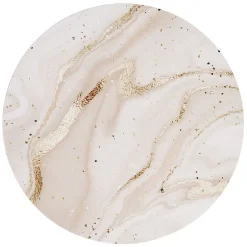 Set de table rond motif marbre rose ou bleu Ø38cm