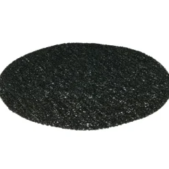 Set de table rond noir