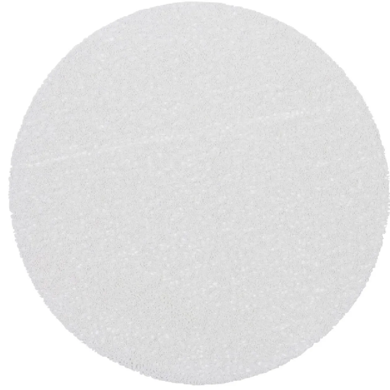 Set de table rond pvc effet spaghetti crème uni ø38 cm