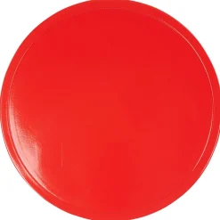 Set de table rond rouge