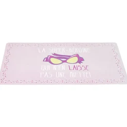 Set de table rose en plastique