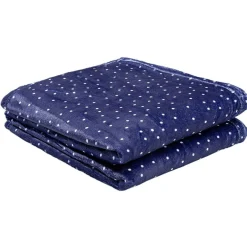 Set plaid + coussin polyester brodé