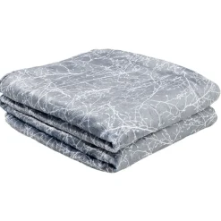 Set plaid + coussin polyester brodé