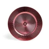 Sous assiette rond strié rouge Ø33cm
